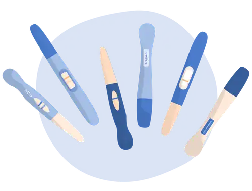 Image d'un groupe de tests de grossesse